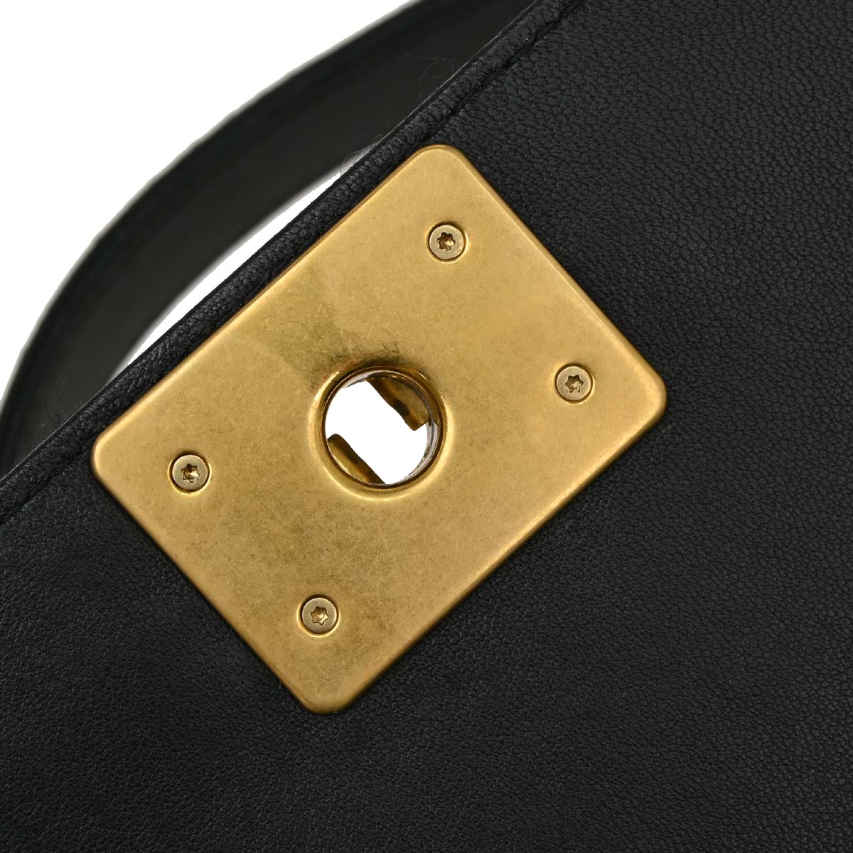 Boy Chanel 2017 Black Lambskin Tweed Small Chain Shoulder Bag