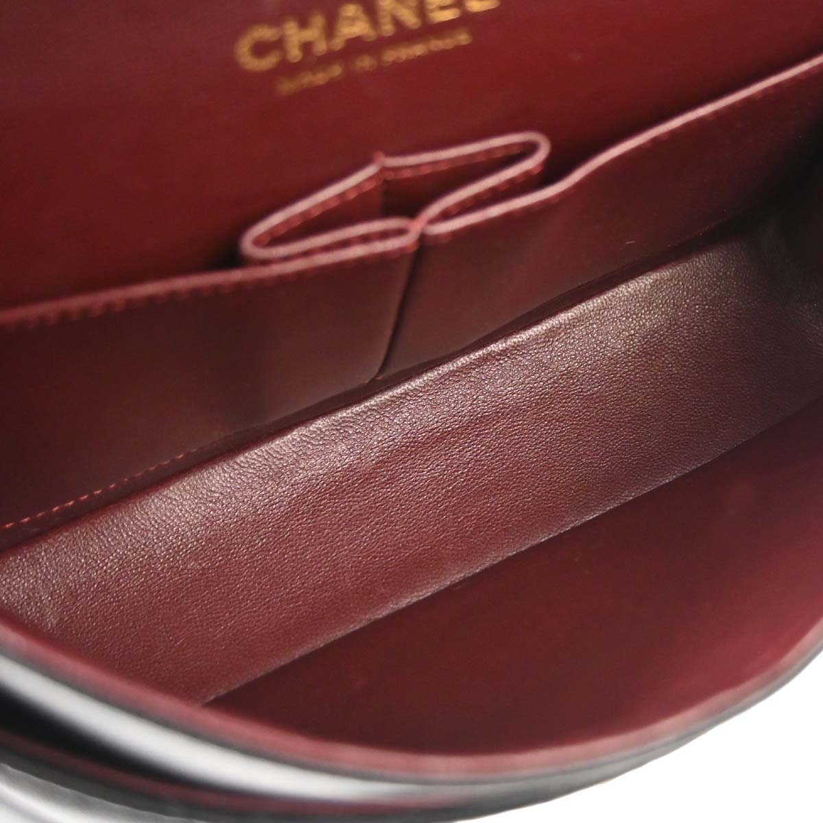 Chanel 2010-2011 Black Lambskin Medium Classic Double Flap Shoulder Bag