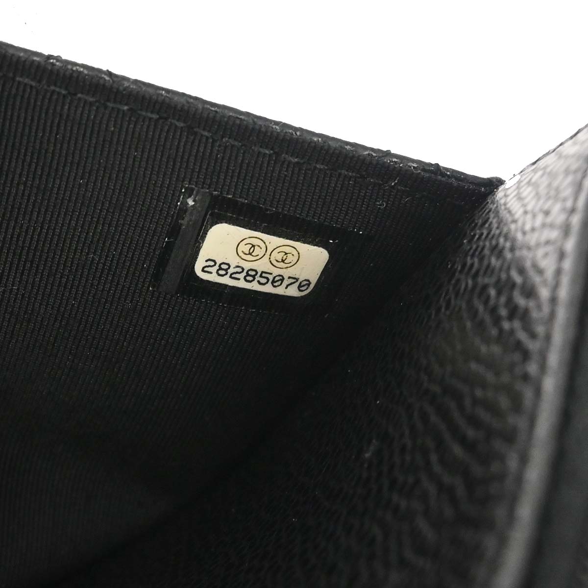 Chanel 2019 Black Caviar Skin Classic WOC Wallet on Chain Bag