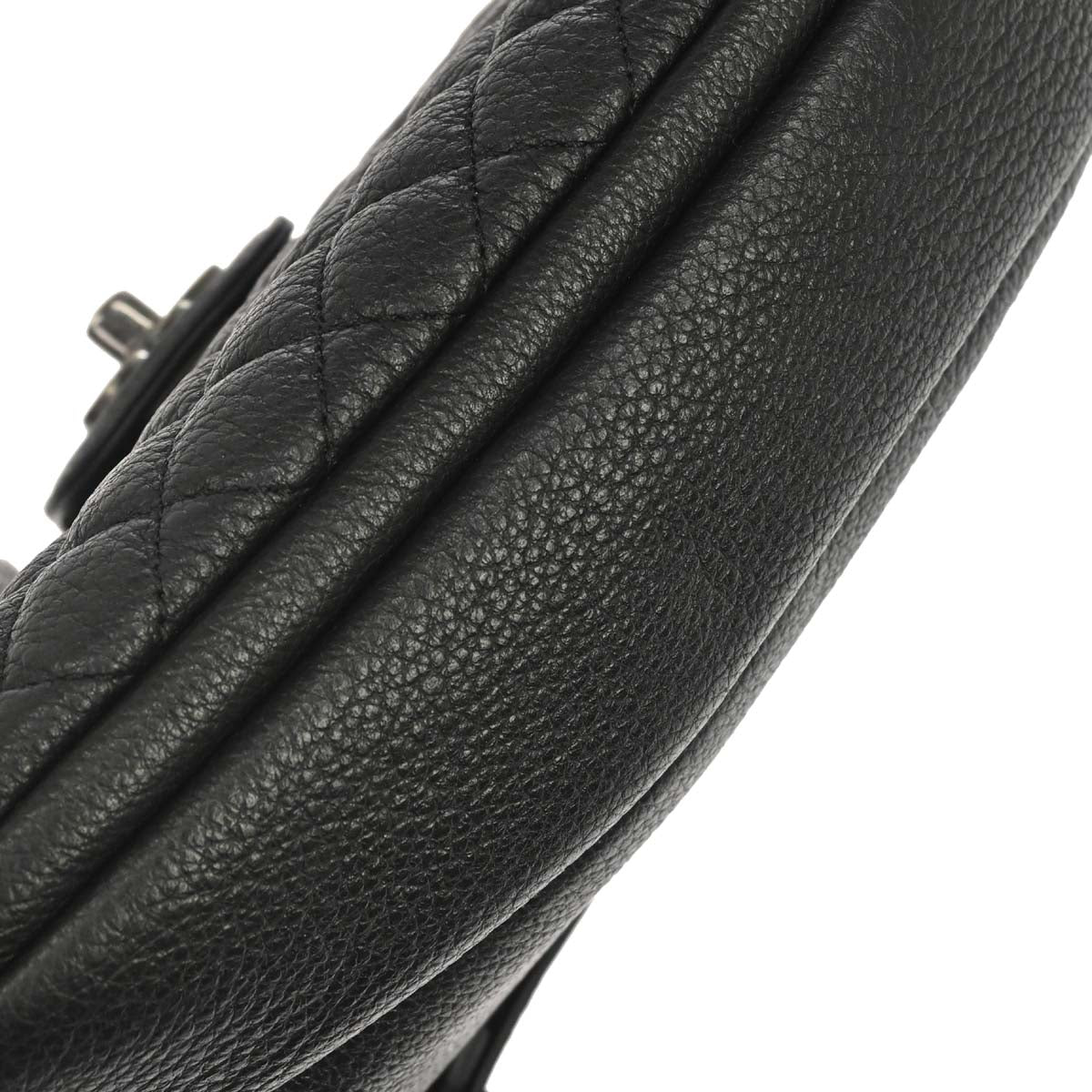 Chanel 2016-2017 Black Calfskin Waist Bum Bag