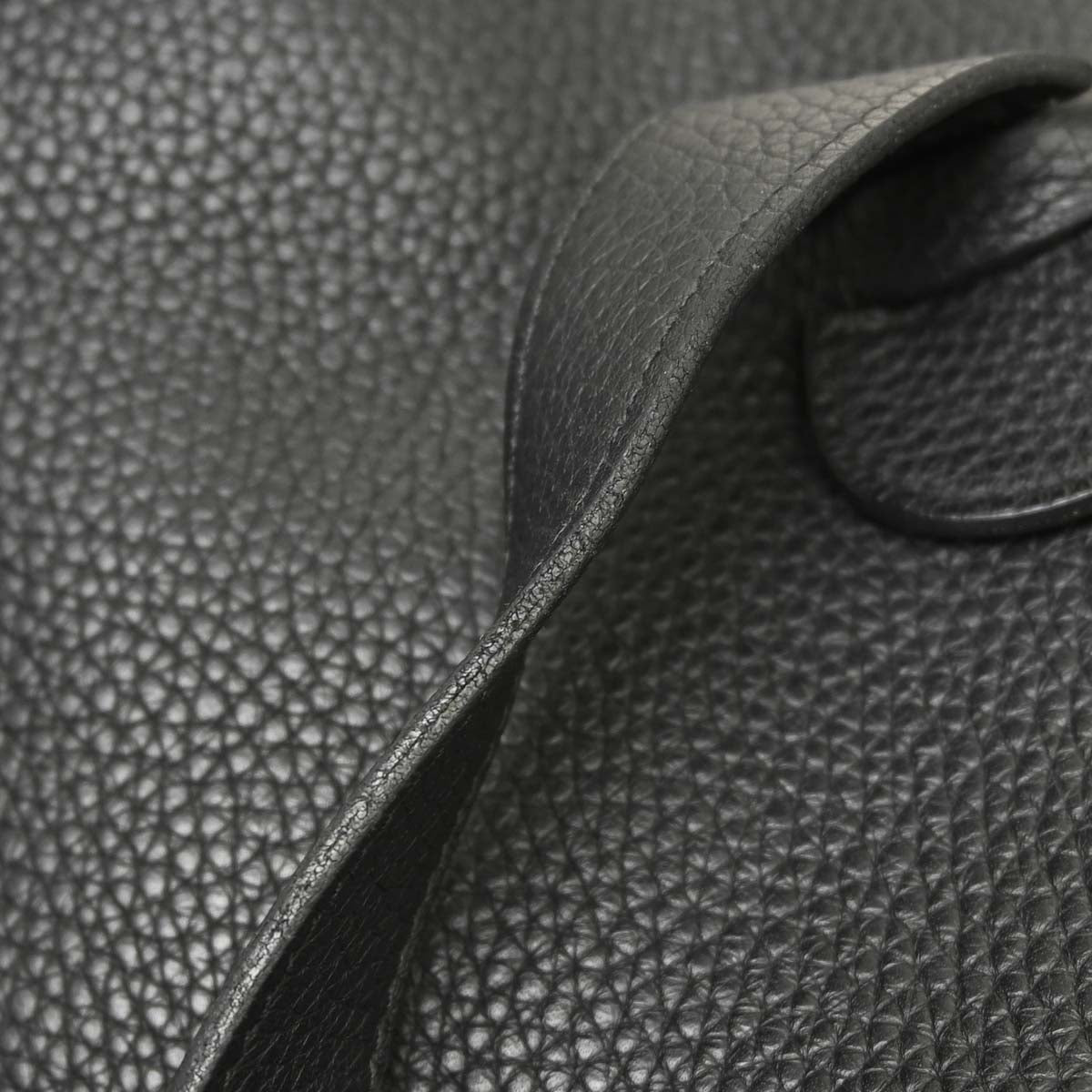 Hermes 2010 Black Taurillon Clemence Evelyne 3 41 TGM Shoulder Bag