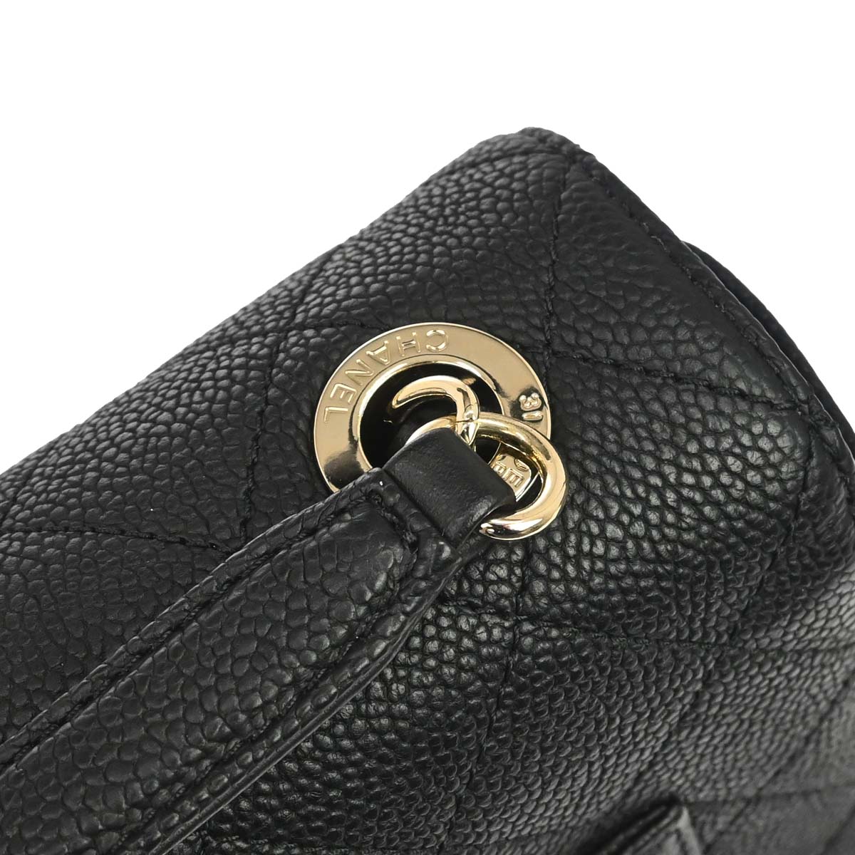 Chanel 2017 Black Caviar Skin Coco Cuba 2way Shoulder Handbag