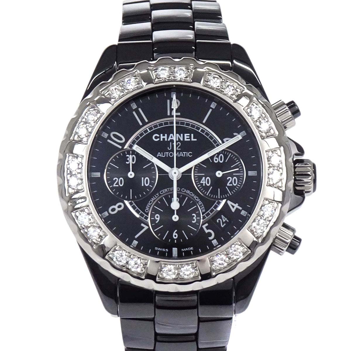 Chanel J12 41mm Ref.H1178 Self-winding Watch Ceramic Diamond