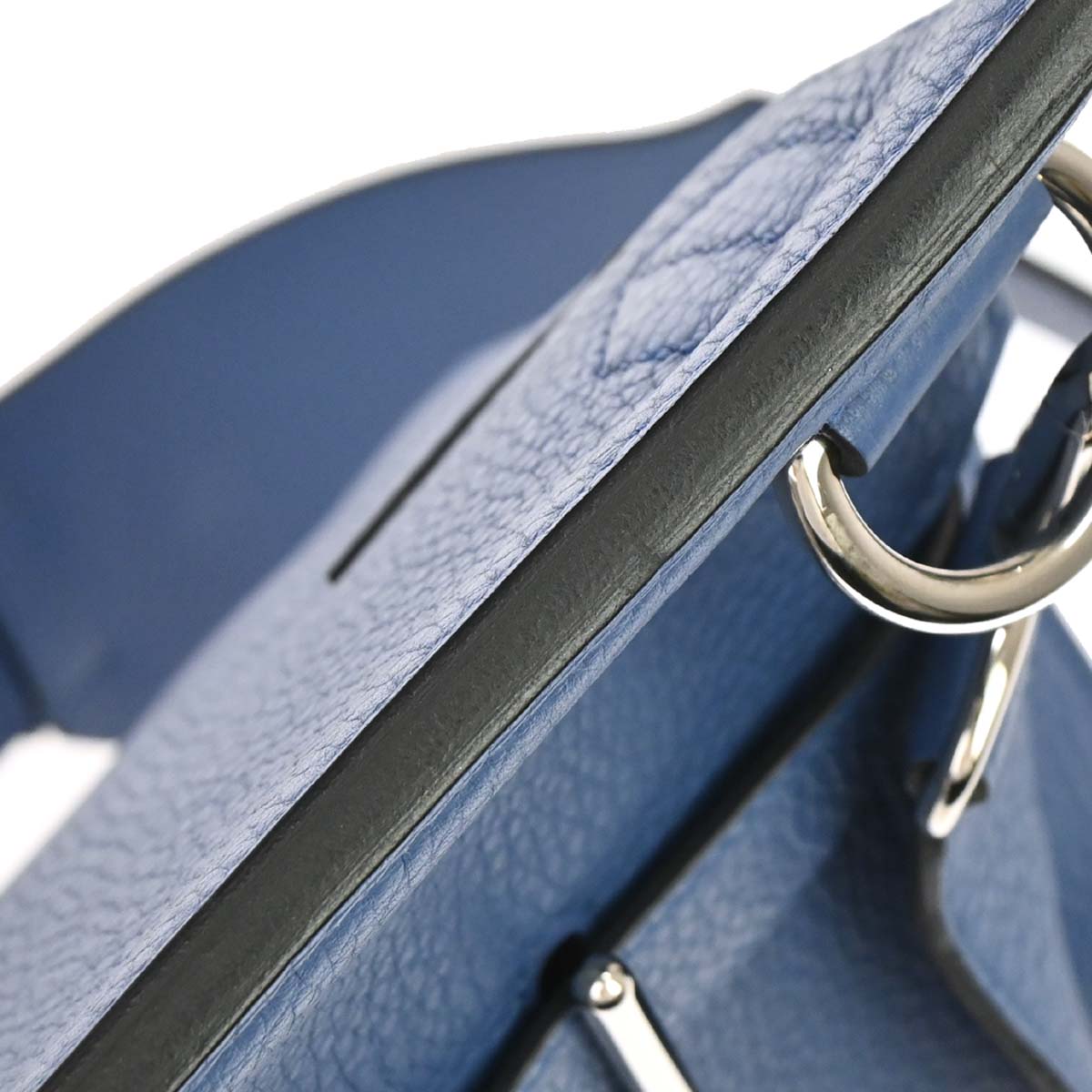 Hermes Blue Agate Taurillon Clemence Jypsiere 31 Shoulder Bag