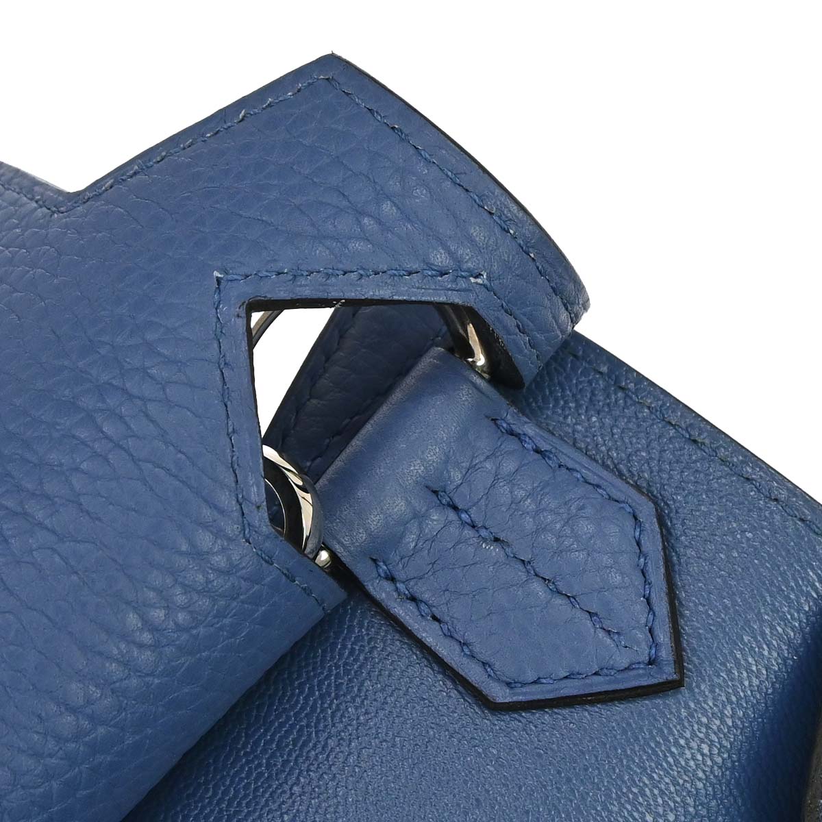 Hermes Blue Agate Taurillon Clemence Jypsiere 31 Shoulder Bag