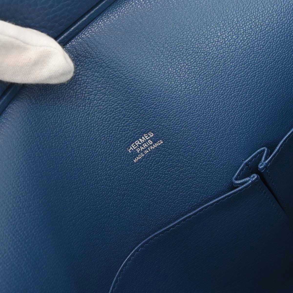 Hermes Blue Agate Taurillon Clemence Jypsiere 31 Shoulder Bag