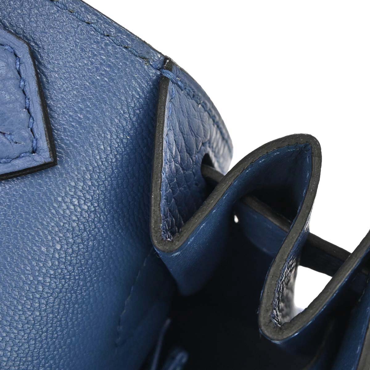 Hermes Blue Agate Taurillon Clemence Jypsiere 31 Shoulder Bag