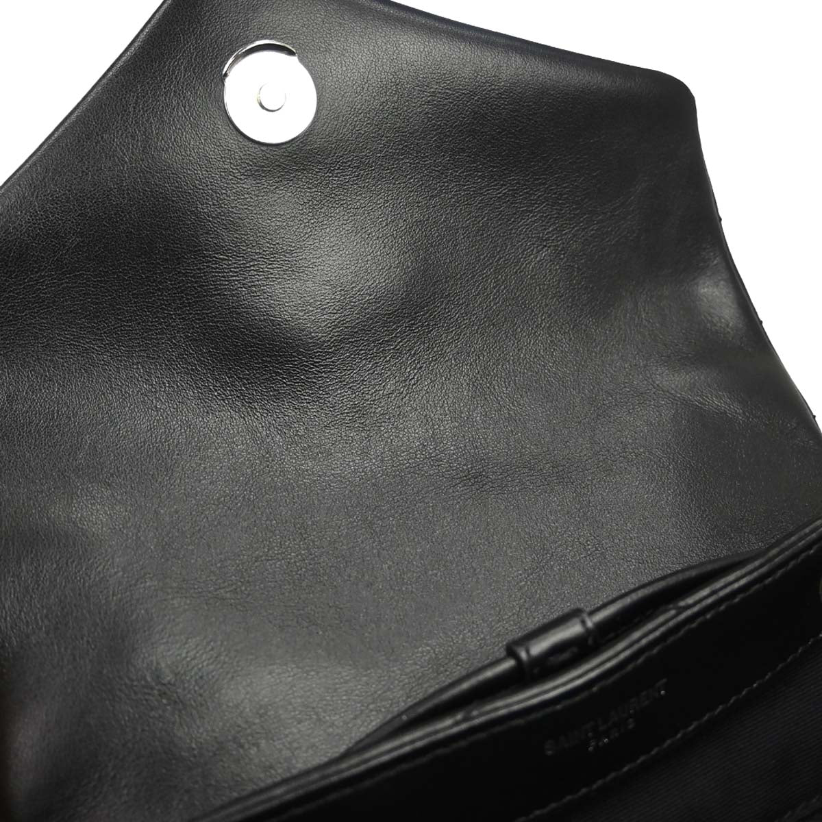 Saint Laurent Black Leather Loulou Backpack