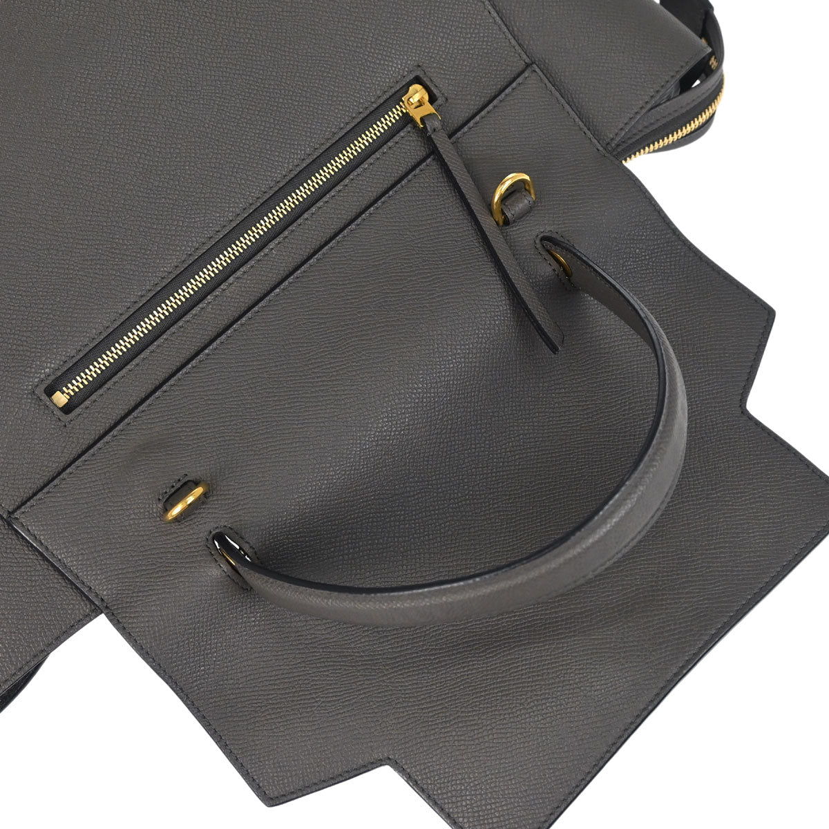 Celine Gray Belt Bag Mini 2way Shoulder Handbag