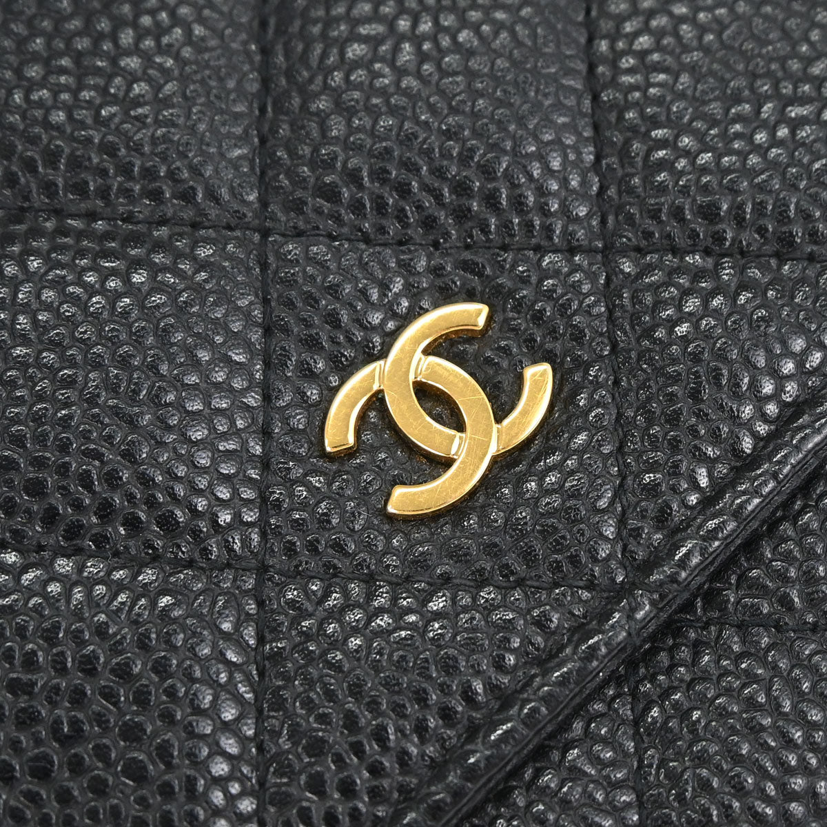 Chanel 2019 Black Caviar Skin Classic WOC Wallet on Chain Bag