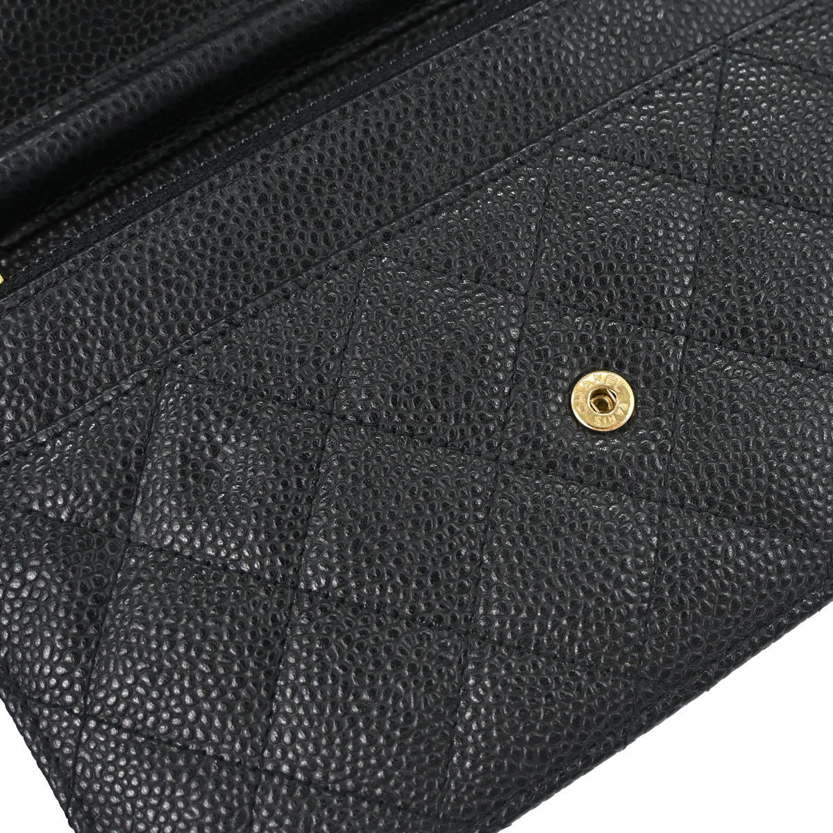 Chanel 2019 Black Caviar Skin Classic WOC Wallet on Chain Bag