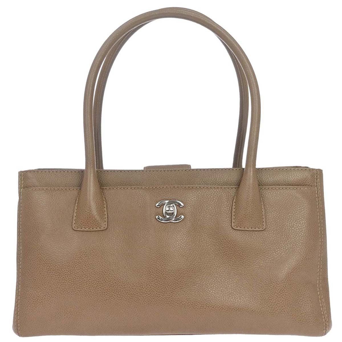 Chanel 2012-2013 Brown Calfskin Executive Cerf Tote Bag