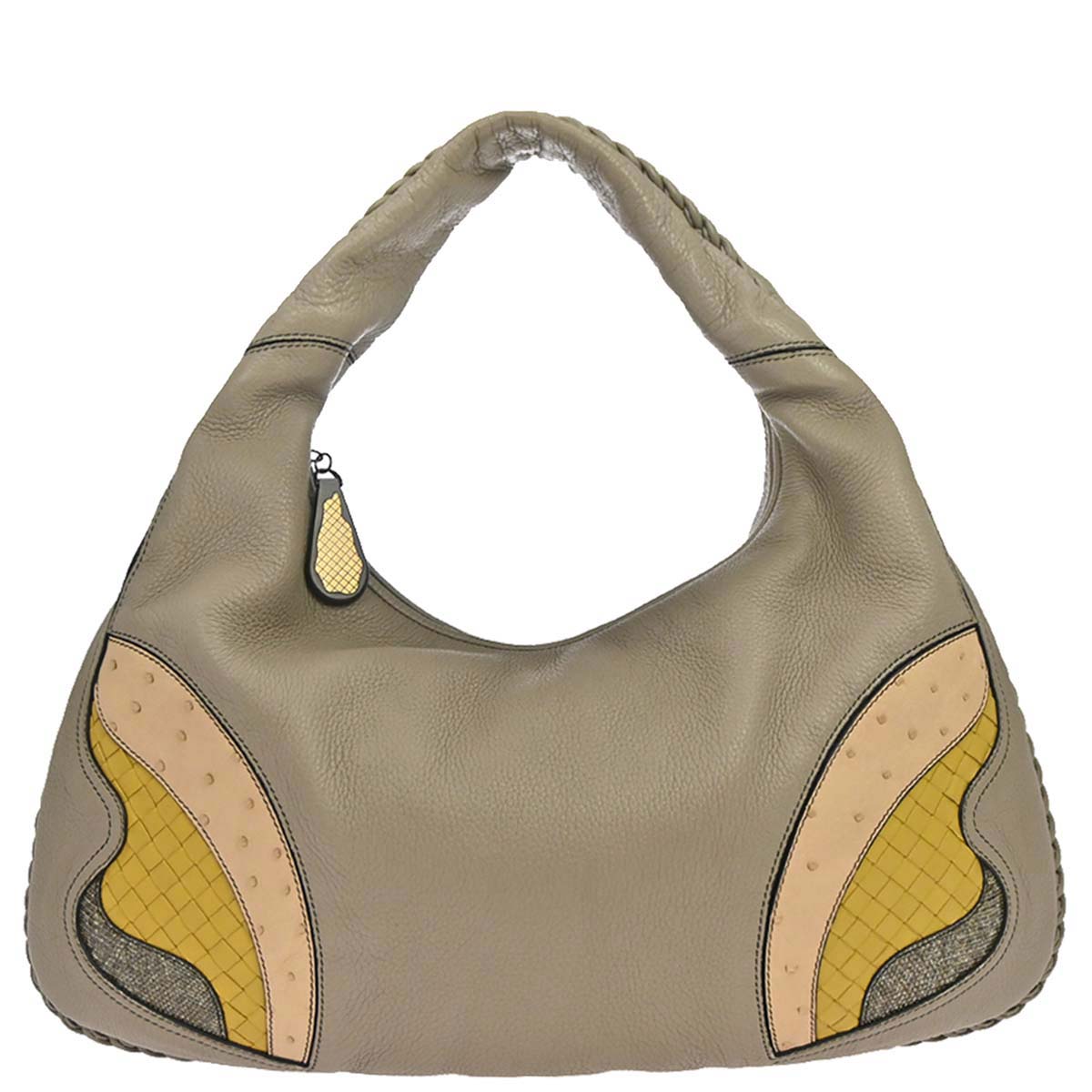 Bottega Veneta * Gray Deerskin 50th Anniversary Hobo Handbag