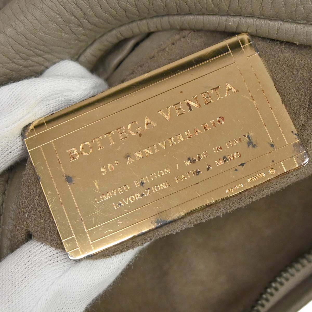 Bottega Veneta * Gray Deerskin 50th Anniversary Hobo Handbag