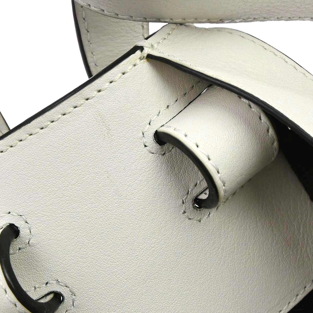 Loewe White Calfskin Hammock 2way Shoulder Tote Handbag