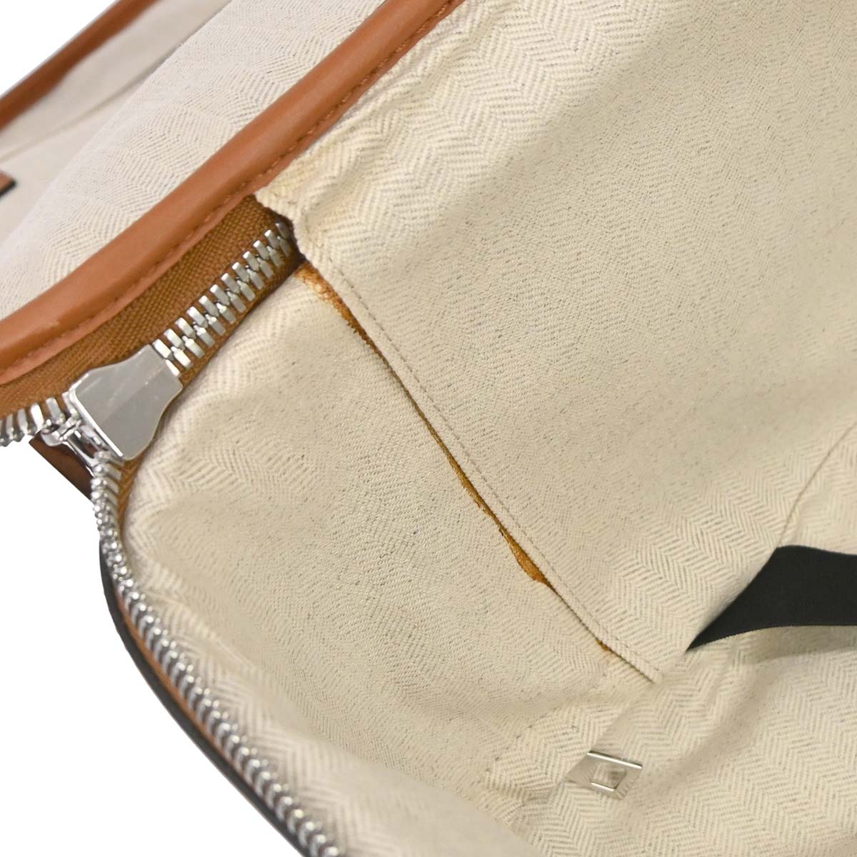 Loewe Brown Leather Cross Trolley Carry-On Rolling Luggage