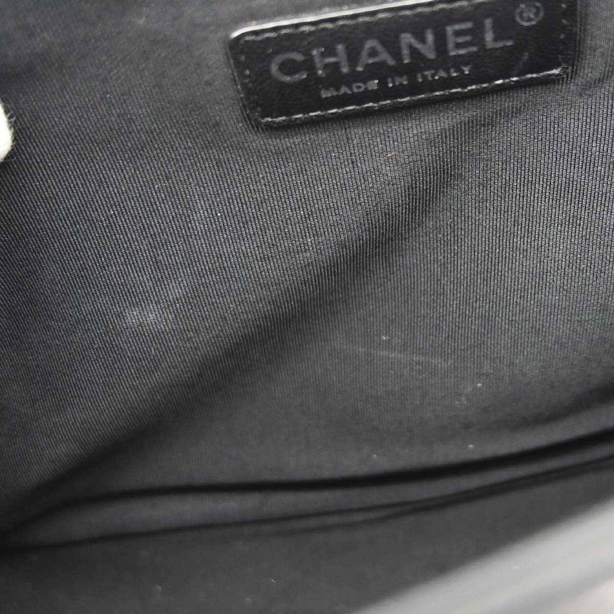 Boy Chanel 2014 Black Lambskin Large Shoulder Bag