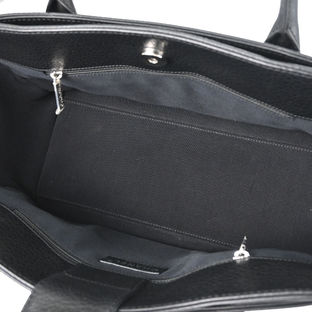 Chanel Black Deerskin Executive Cerf Tote Bag