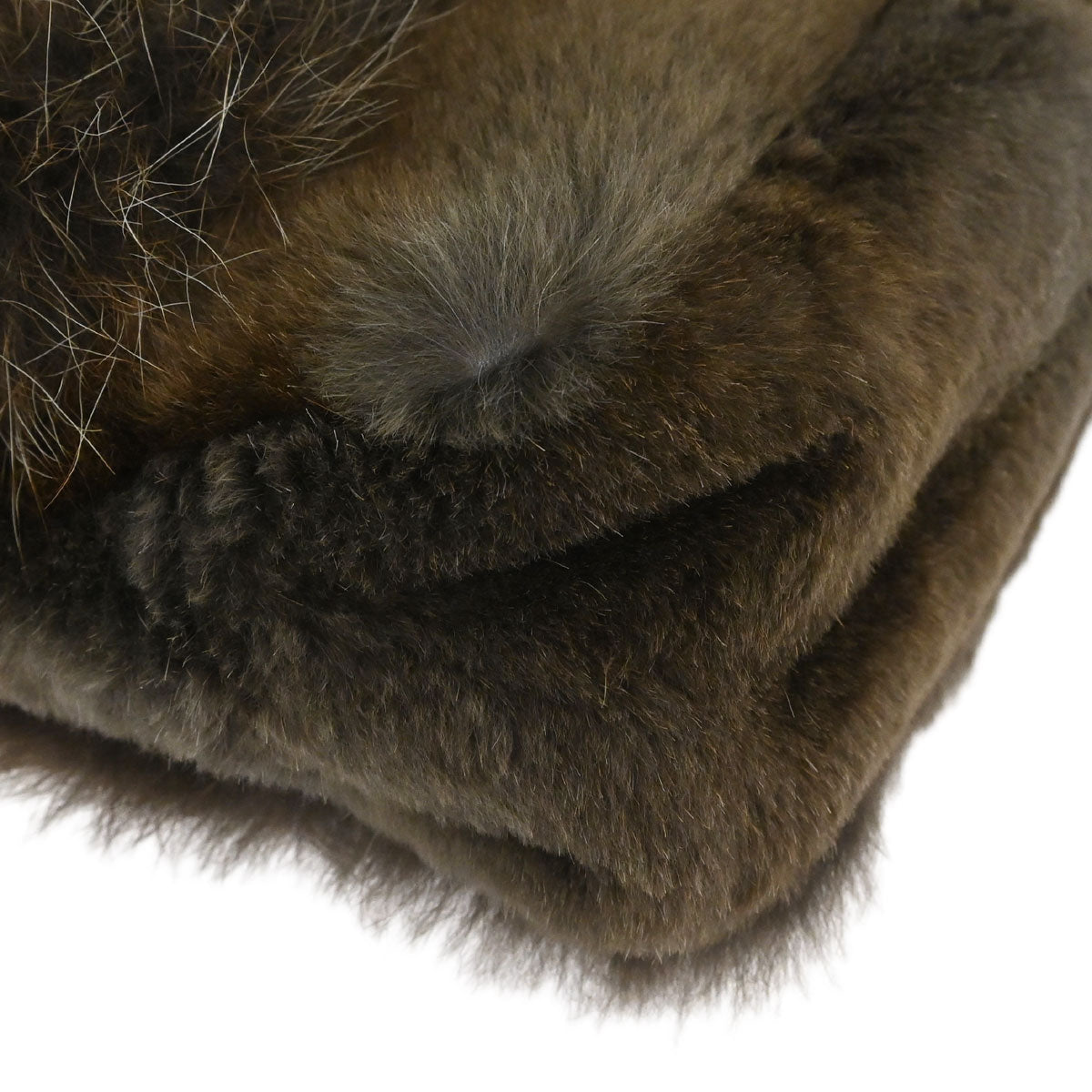 Chanel Brown Rabbit Fur Shoulder Bag