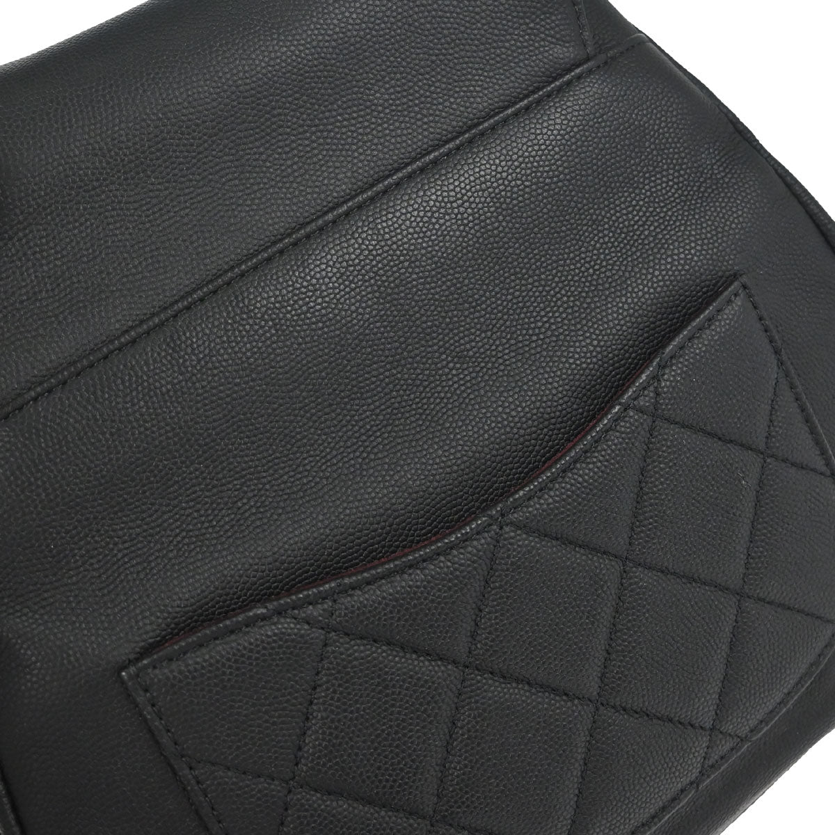 Chanel Black Caviar Skin Business Affinity Backpack