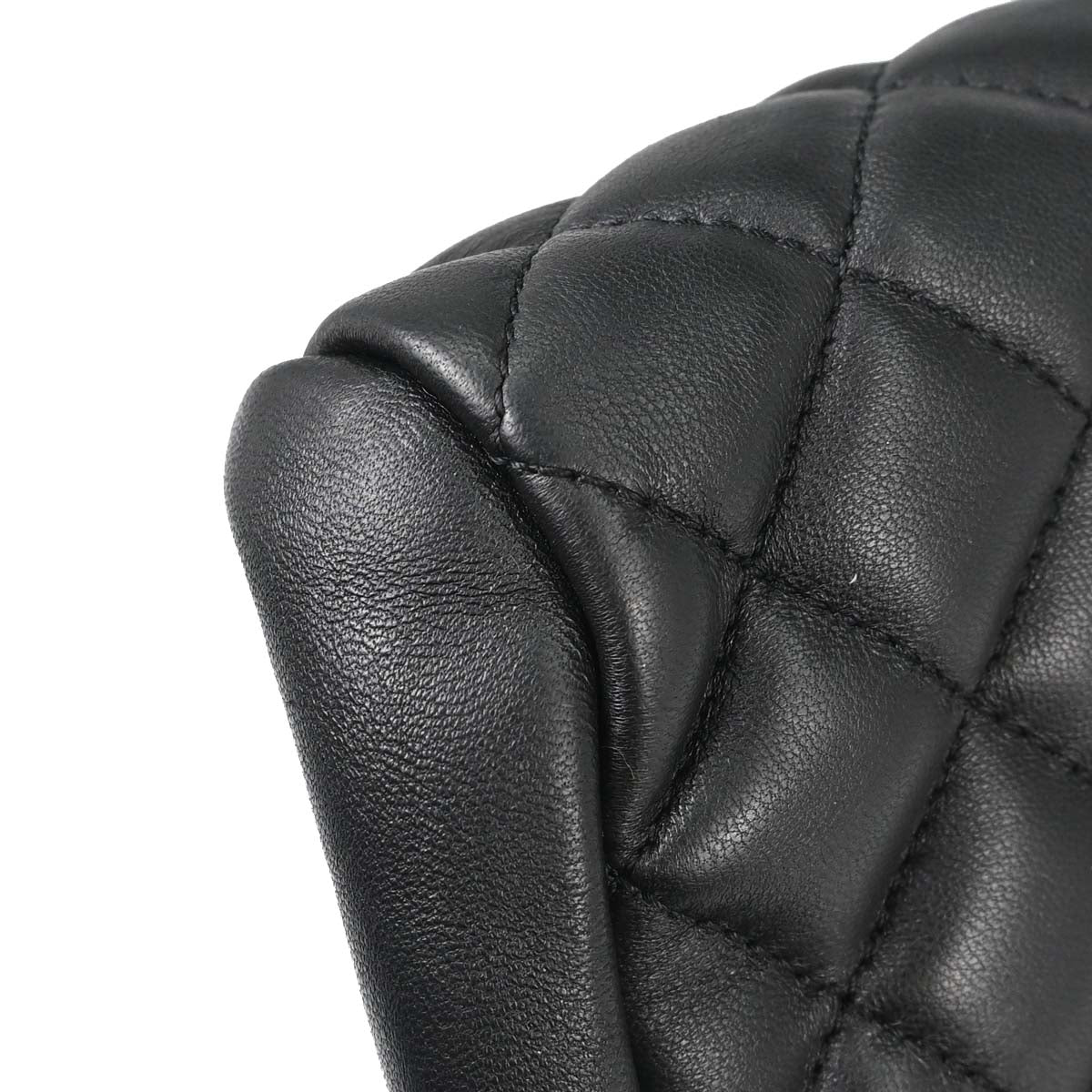 Chanel 2010-2011 Black Lambskin Medium Bowling Mademoiselle Handbag