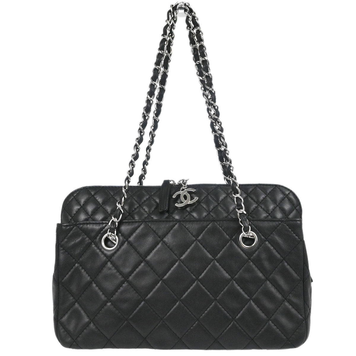 Chanel Black Calfskin In the Business Camera Bag Handbag