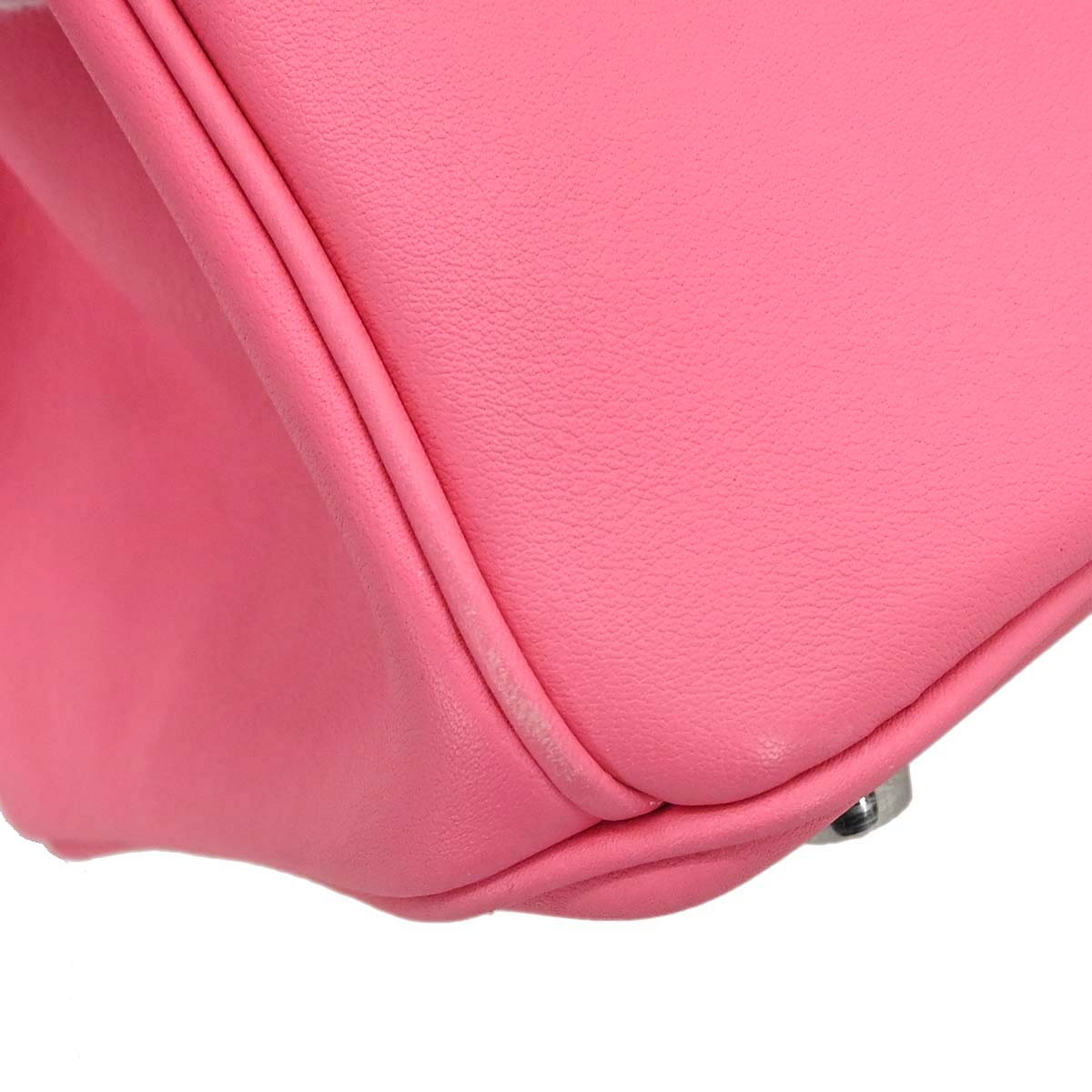 Hermes Rose Azalee Swift Birkin 25 Handbag