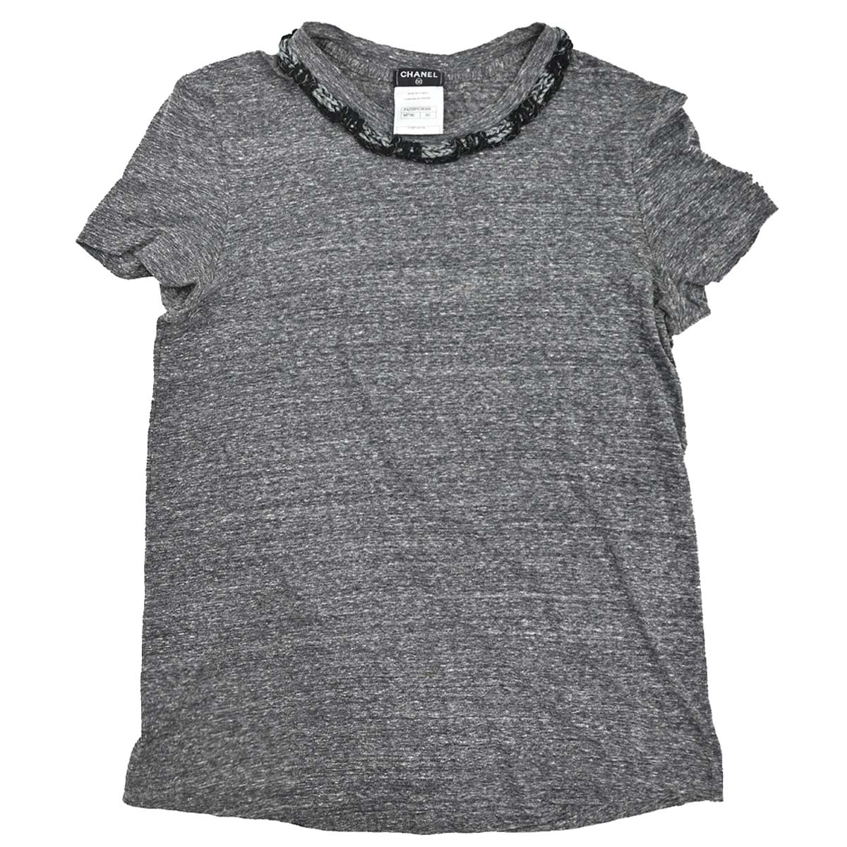 Chanel 2011 Short Sleeve T-shirt Top Gray #40