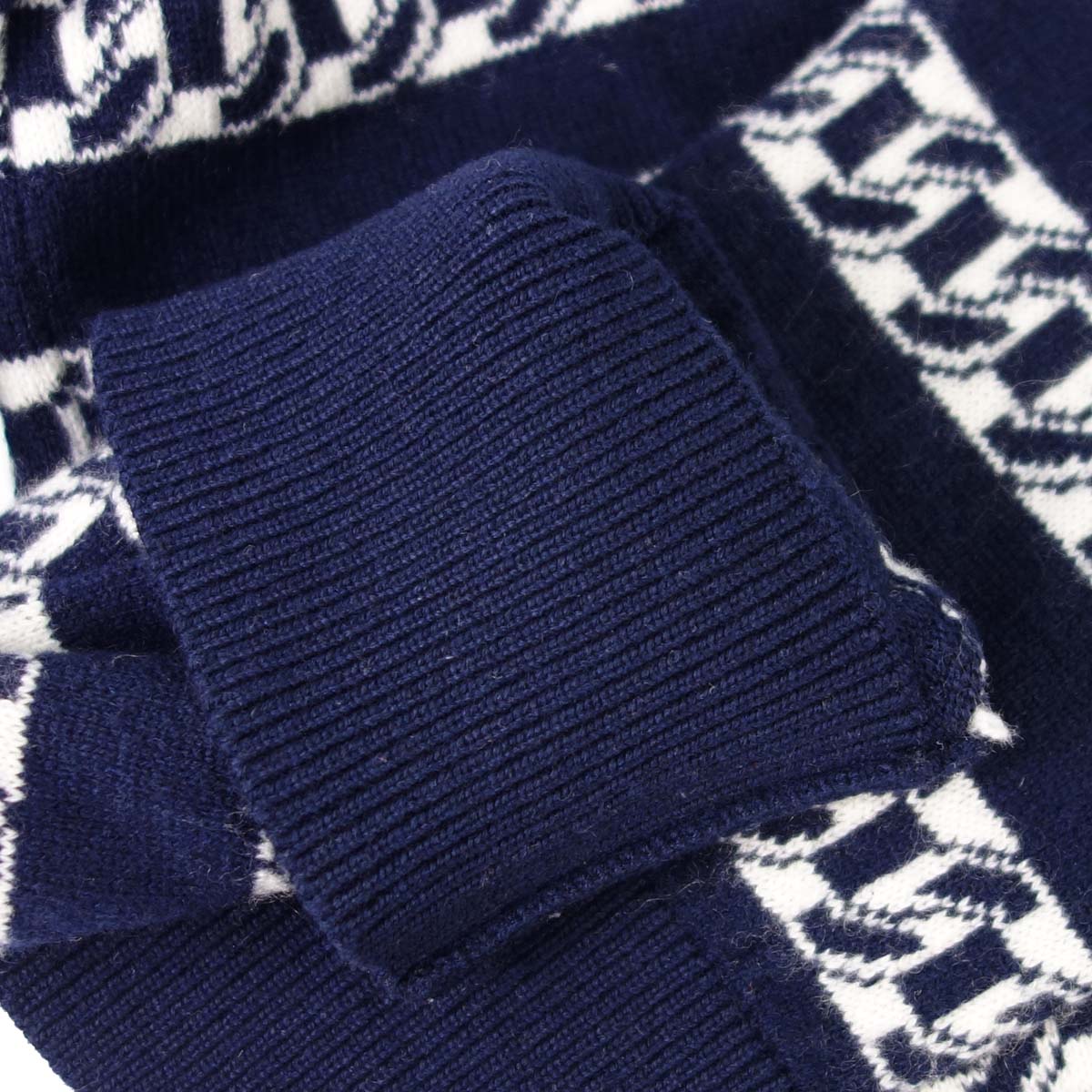 Chanel 2017 Cardigan Navy #38