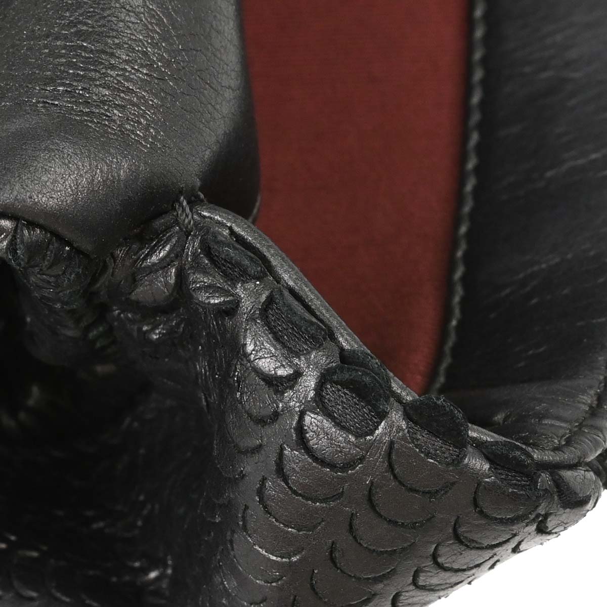 Chanel Black Lambskin Laser Cut Single Flap Shoulder Bag