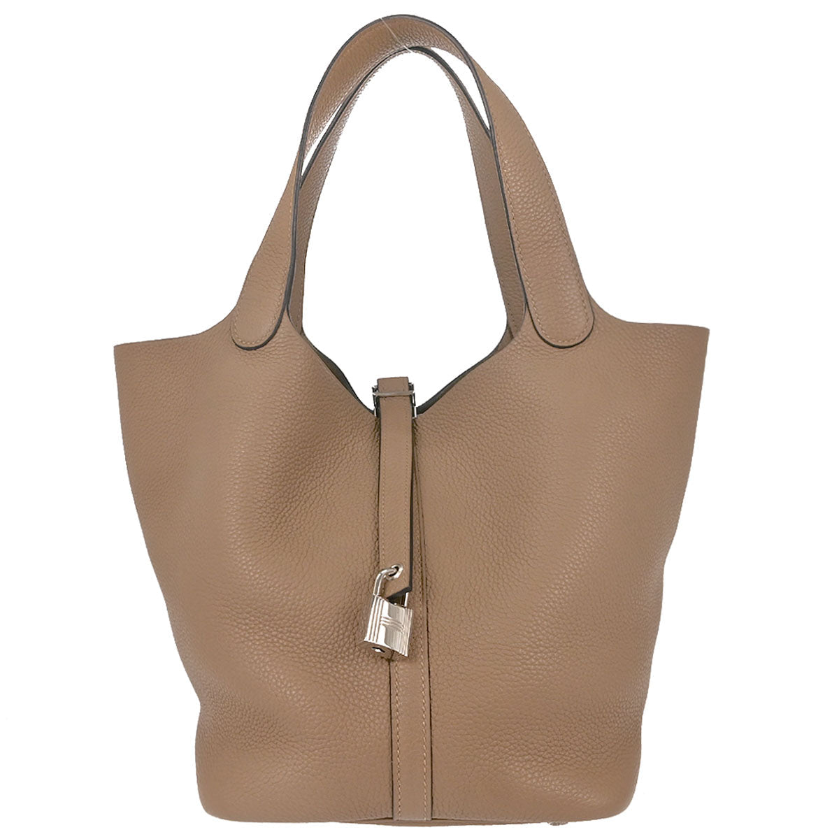 Hermes Beige de Weimar Taurillon Picotin Lock 22 MM Handbag