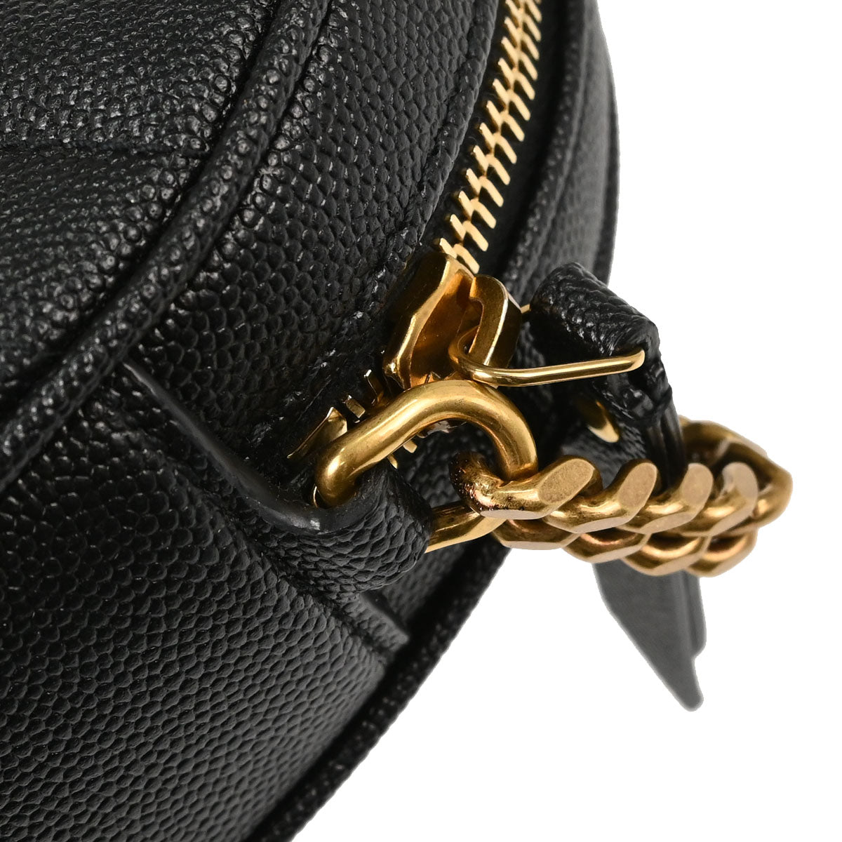 Saint Laurent Black Vinyle Round Camera Bag Shoulder Bag