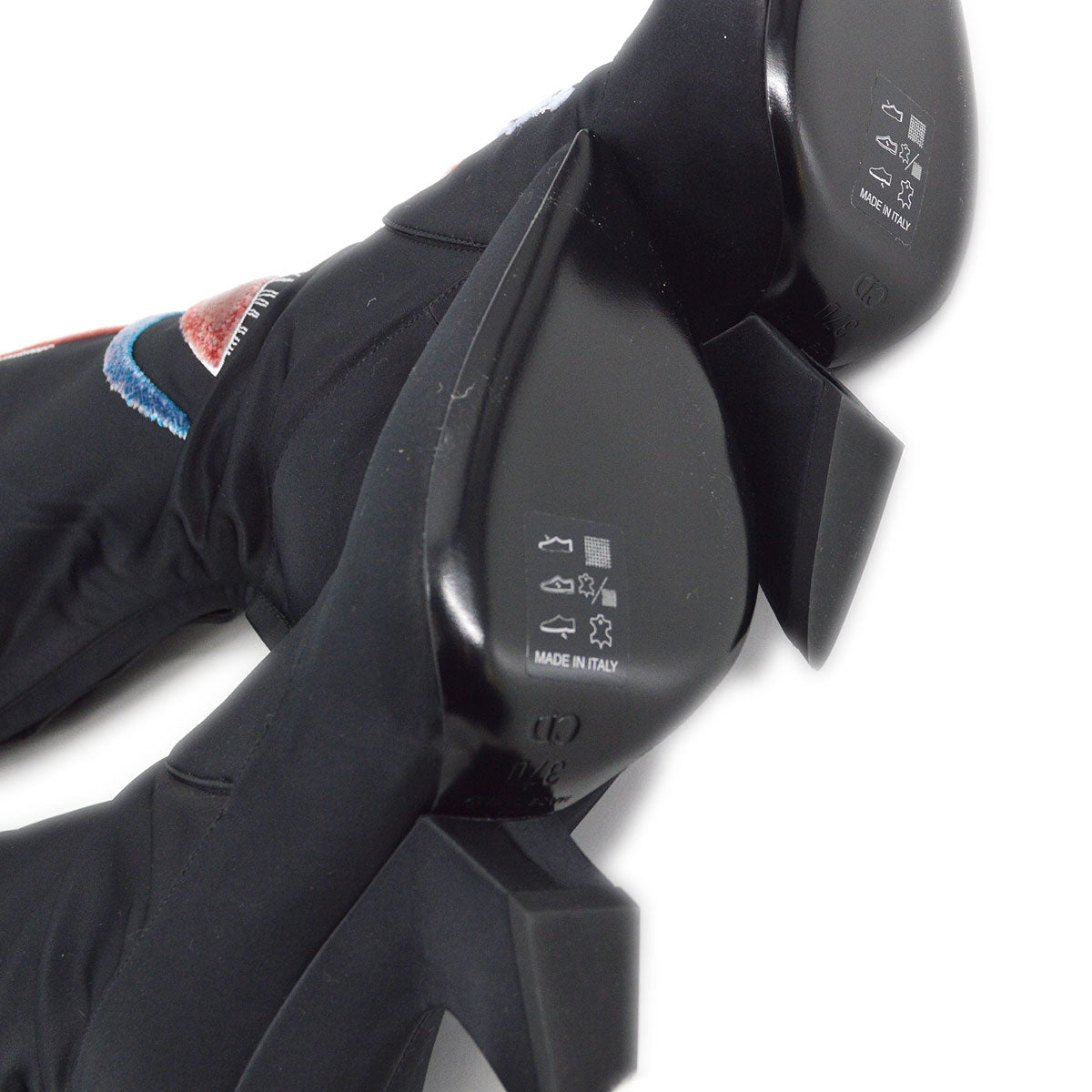 Christian Dior 2013 by Raf Simons Embroidered Boots Shoes #37