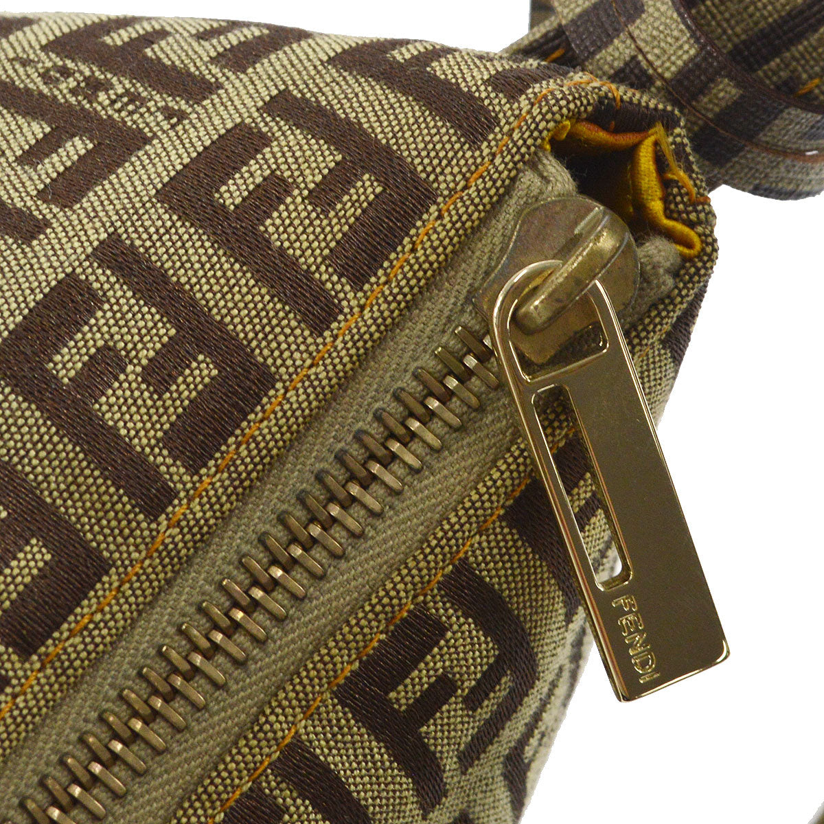 FENDI Zucchino Handbag Beige