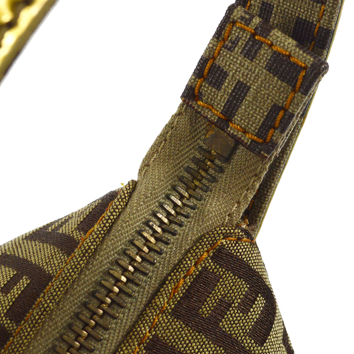 FENDI Zucchino Handbag Beige