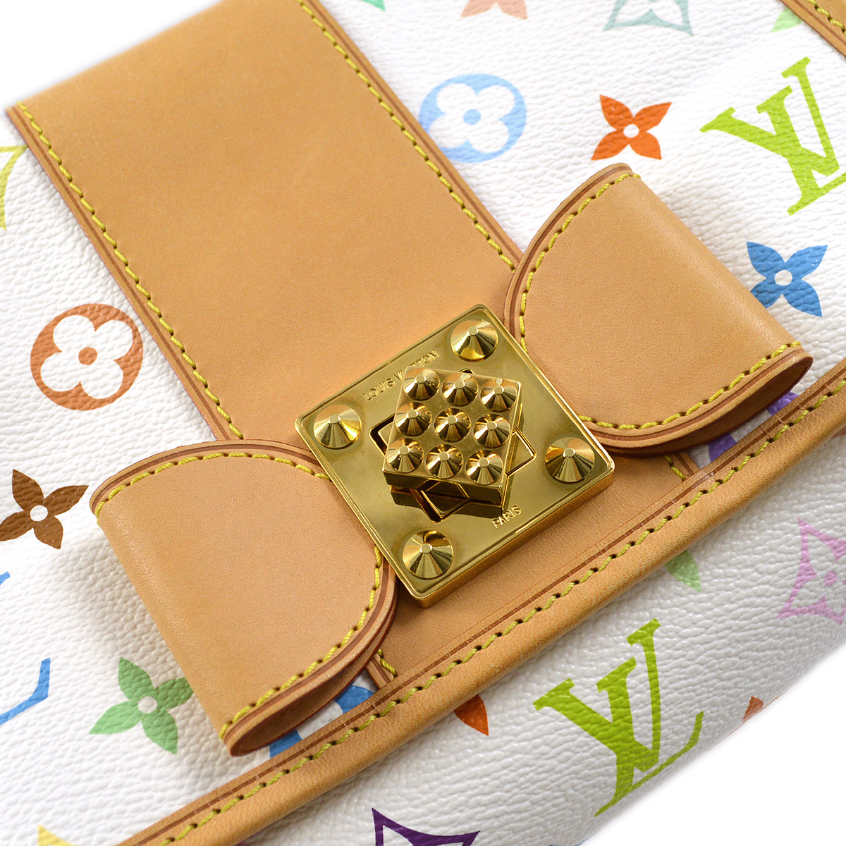 Louis Vuitton 2011 Monogram Multicolor Patti Chain Handbag M40305