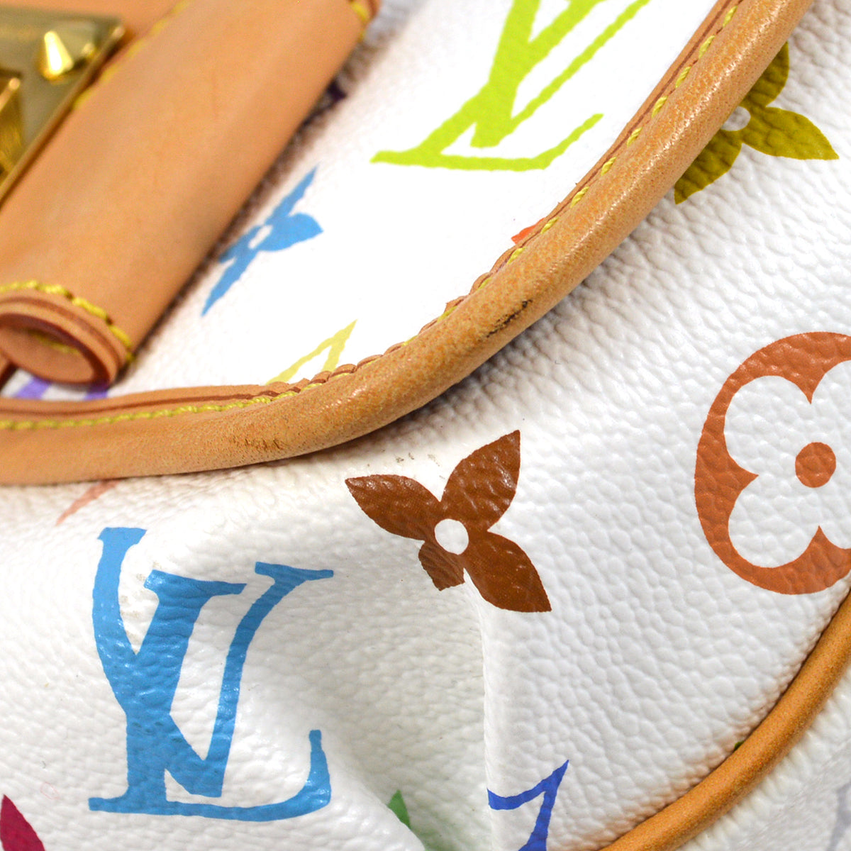 Louis Vuitton 2011 Monogram Multicolor Patti Chain Handbag M40305