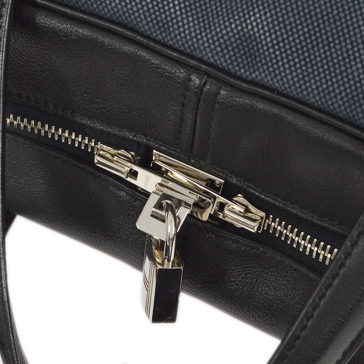 Hermes 2012 Black Toile H Swift Victoria 2 12H