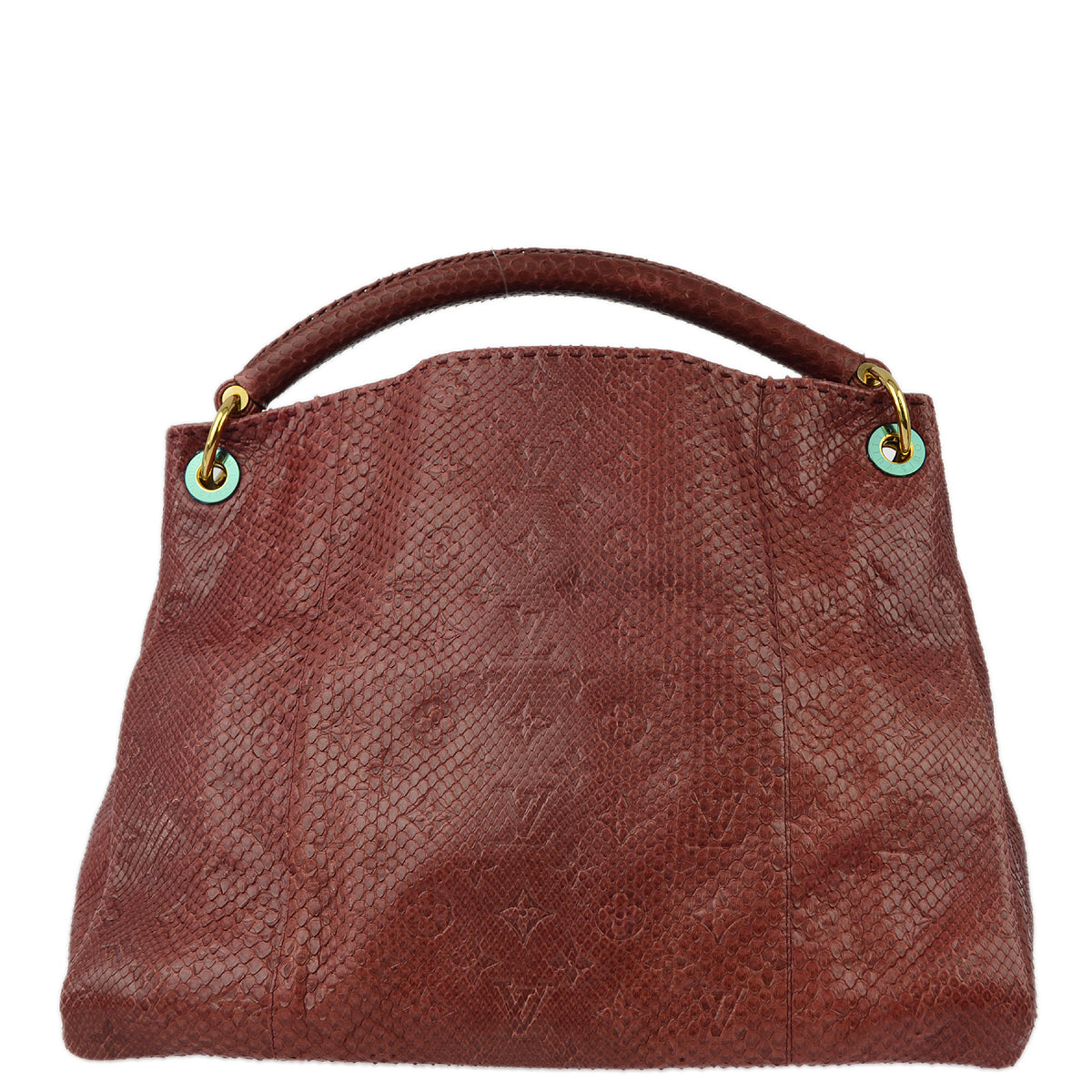 Louis Vuitton * 2012 Red Monogram Exotic Artsy MM Handbag M93451