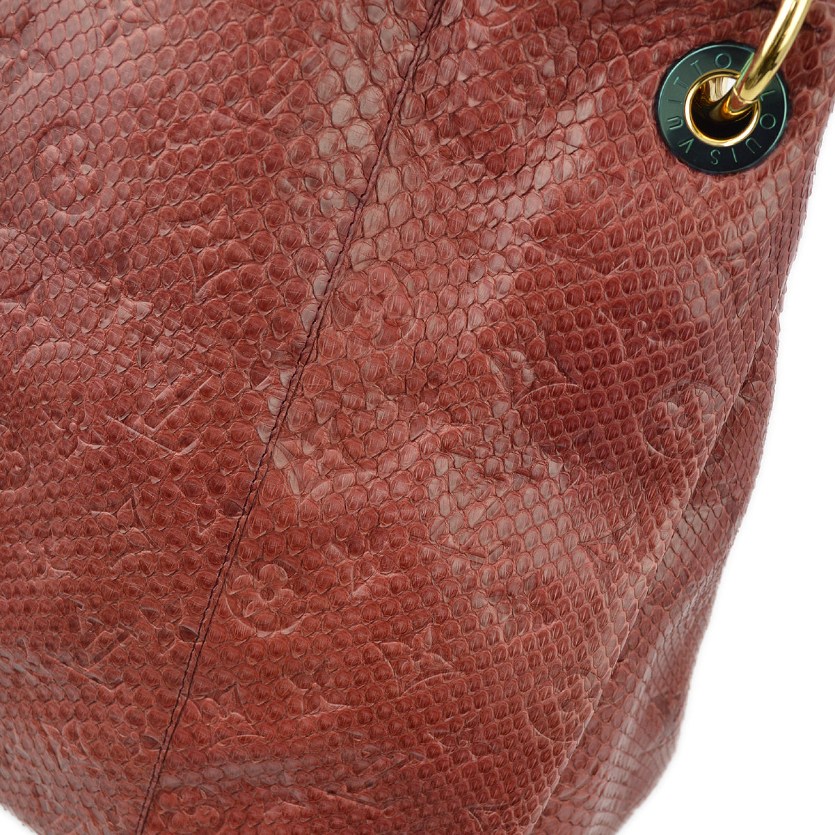 Louis Vuitton * 2012 Red Monogram Exotic Artsy MM Handbag M93451