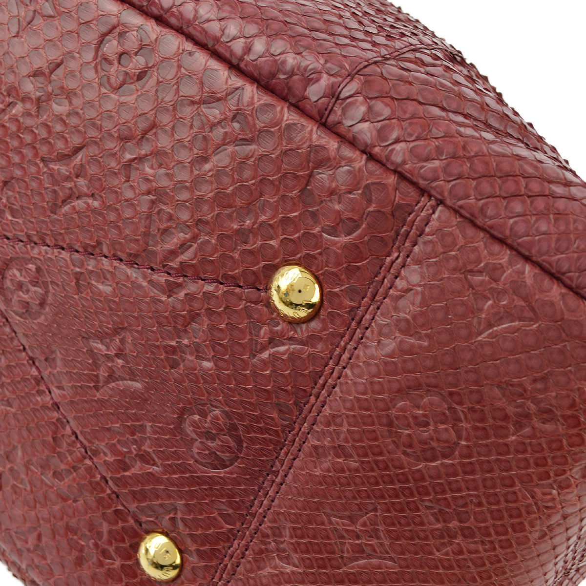 Louis Vuitton * 2012 Red Monogram Exotic Artsy MM Handbag M93451