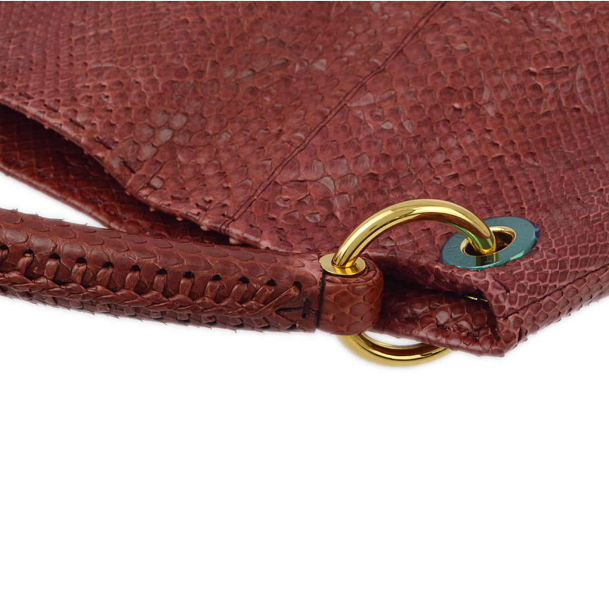 Louis Vuitton * 2012 Red Monogram Exotic Artsy MM Handbag M93451