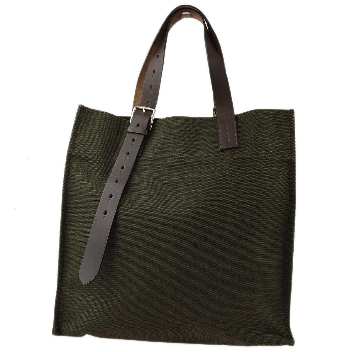 Hermes 2010 Toile Etriviere Shopping Tote