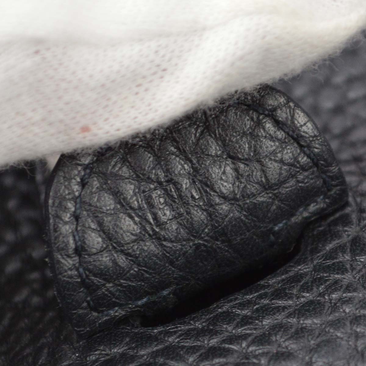 Hermes 2014 Black Taurillon Clemence Evelyne 3 PM Shoulder Bag