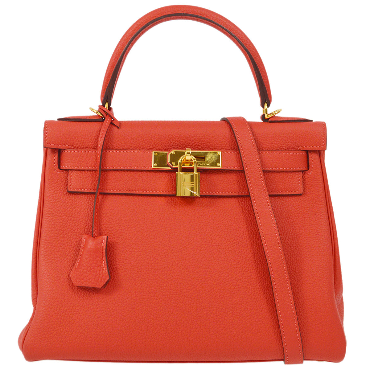 Hermes 2014 Capucine Togo Kelly 28 Retourne 2way Handbag