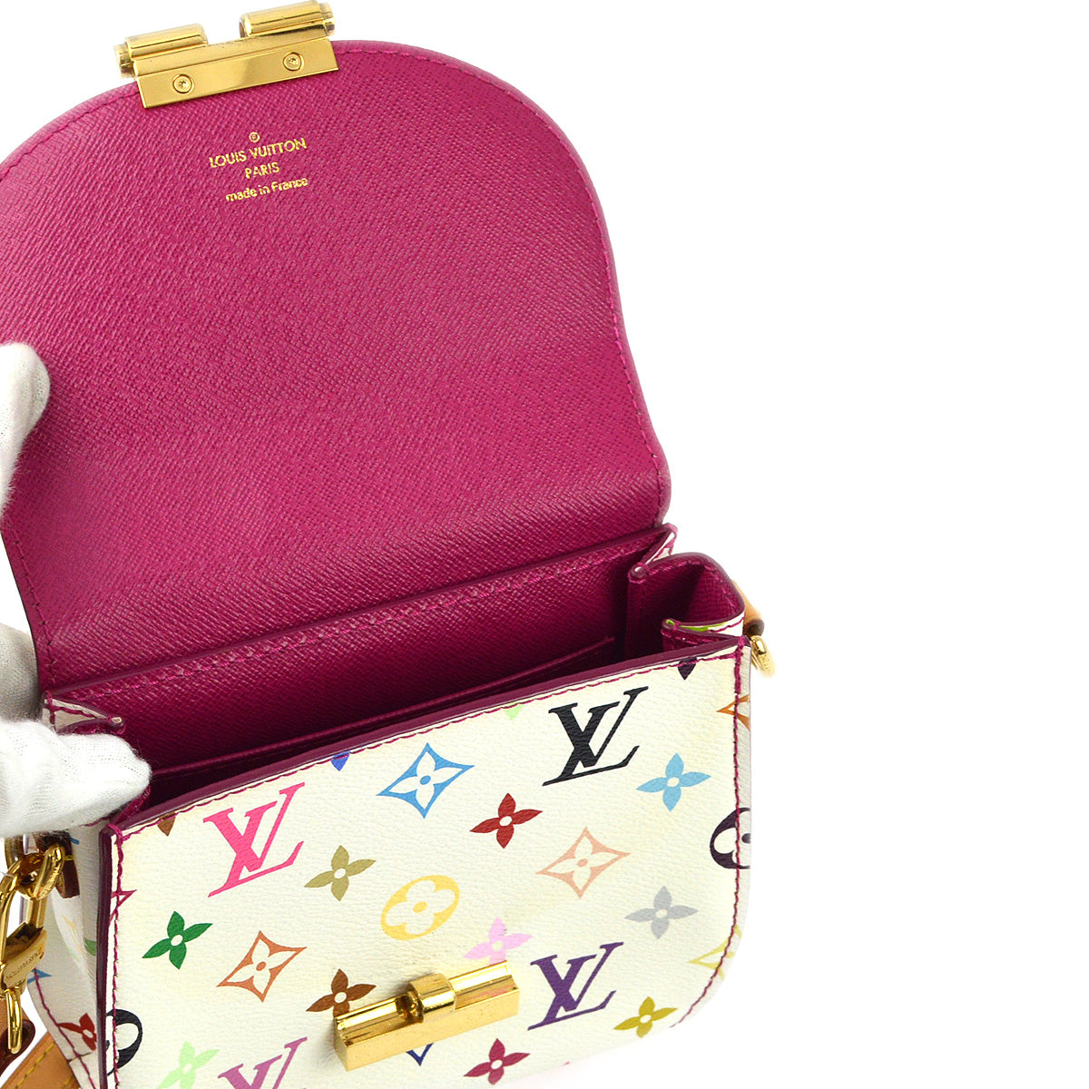 Louis Vuitton 2012 White Monogram Multicolor Heartbreaker M40660