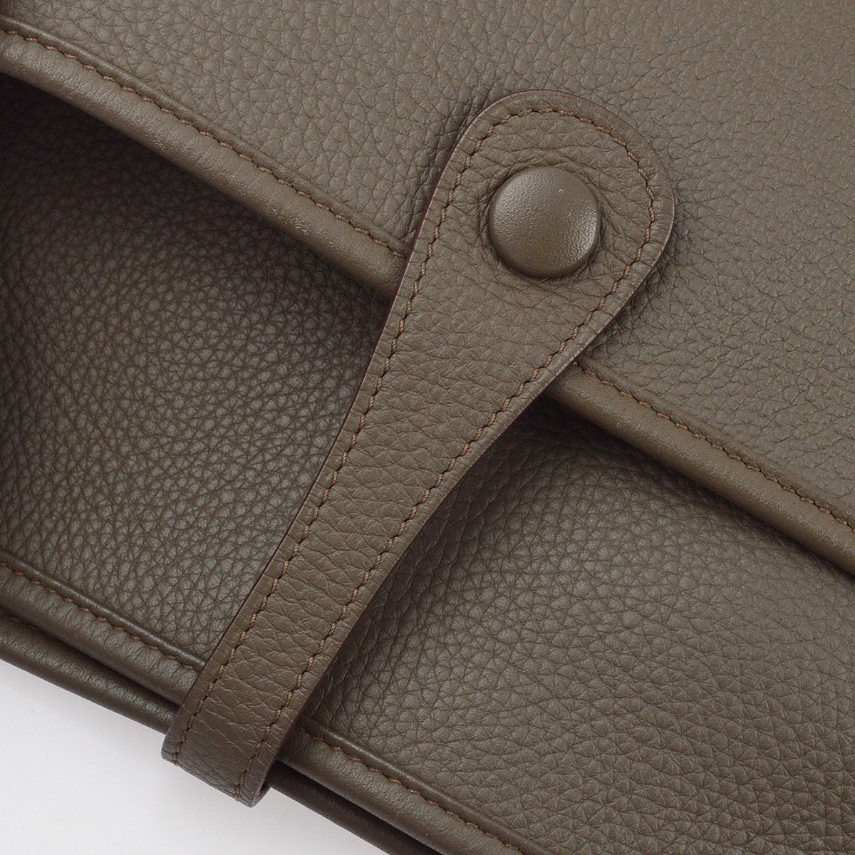 Hermes 2011 Etain Taurillon Clemence Evelyne 3 PM Shoulder Bag