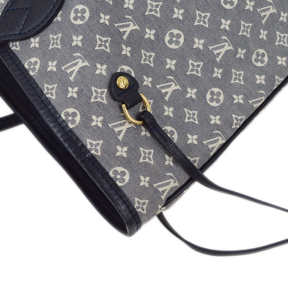 Louis Vuitton 2012 Navy Monogram Idylle Neverfull MM Tote M40514
