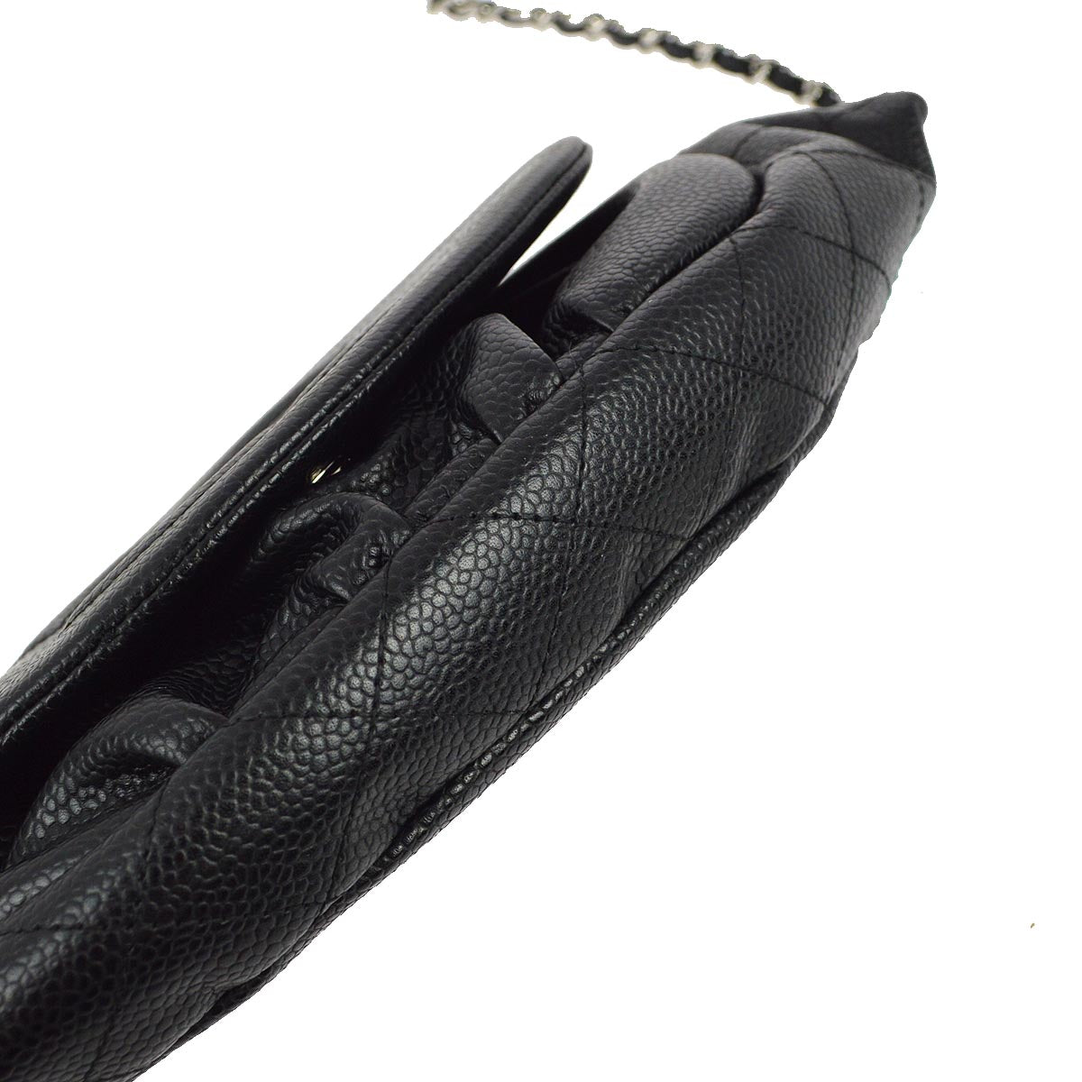 Chanel 2013-2014 Black Caviar WOC Wallet On Chain