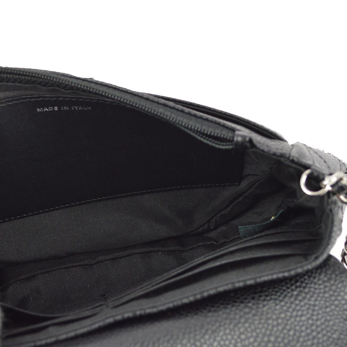 Chanel 2013-2014 Black Caviar WOC Wallet On Chain